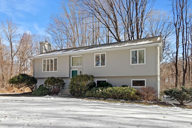 view of split foyer home