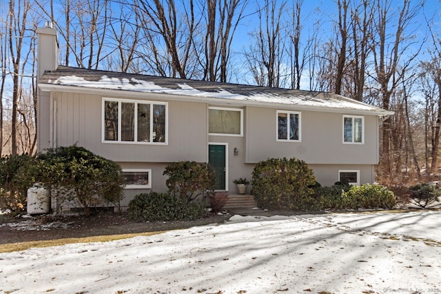 view of split foyer home