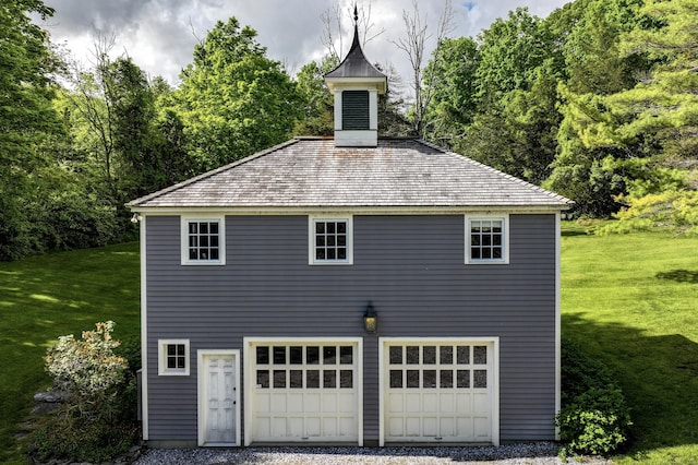 8 Mudgetown Rd, Sharon, CT 06069 - view of side of property with a lawn and a garage