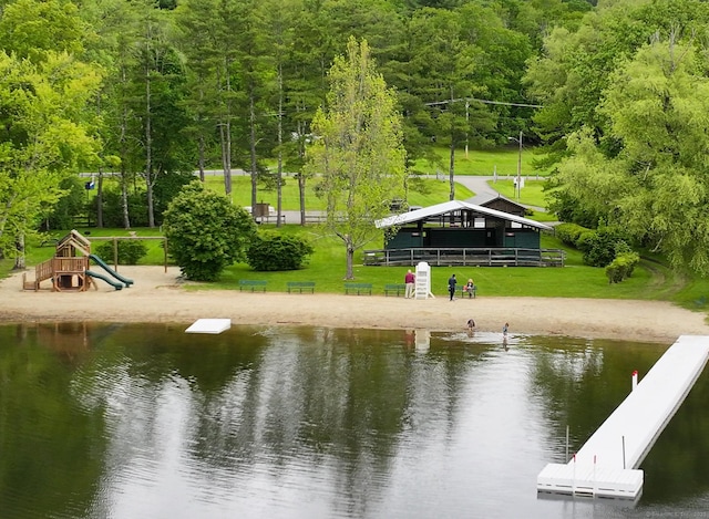 8 Mudgetown Rd, Sharon, CT 06069 - view of home's community featuring a water view, a view of trees, and a lawn