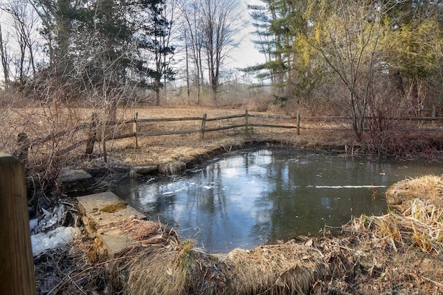 view of water feature