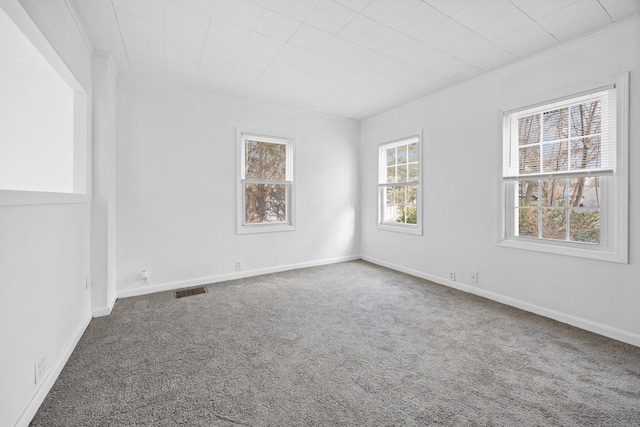 view of carpeted empty room