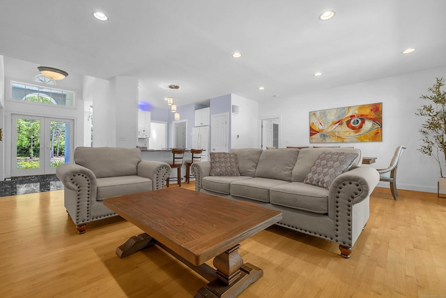 155 W Rd, East Haddam, CT 06420 - living room featuring light wood finished floors and recessed lighting