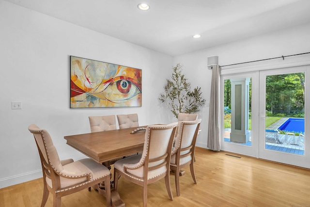 155 W Rd, East Haddam, CT 06420 - dining space featuring light wood finished floors and recessed lighting