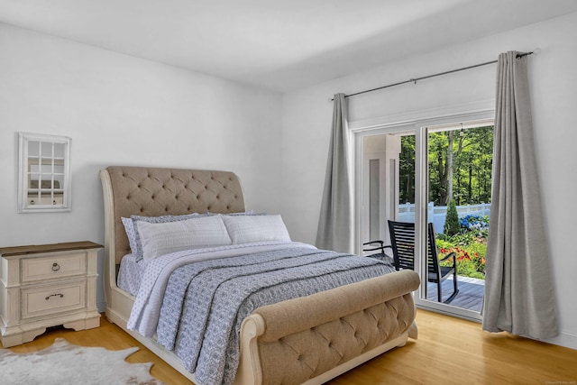 155 W Rd, East Haddam, CT 06420 - bedroom with access to outside and light wood-style flooring