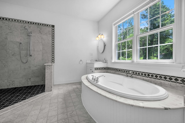 155 W Rd, East Haddam, CT 06420 - full bath featuring vanity, a bath, and walk in shower