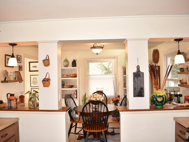 view of dining space