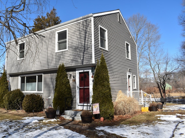 view of front of property