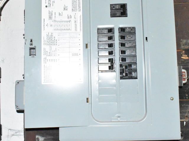 utility room featuring electric panel