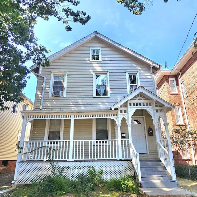 view of front of house with covered porch