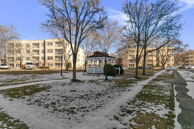 view of home's community with a gazebo