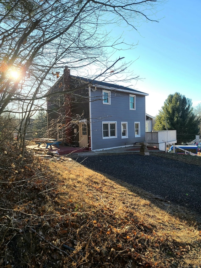 view of back of property