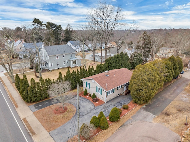 bird's eye view featuring a residential view