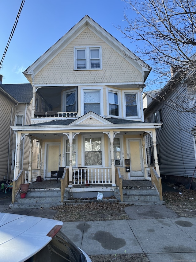 victorian home with covered porch