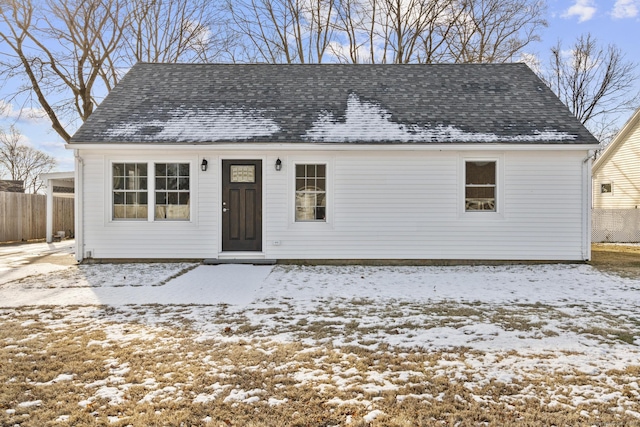 view of front of home