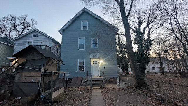 view of rear view of house