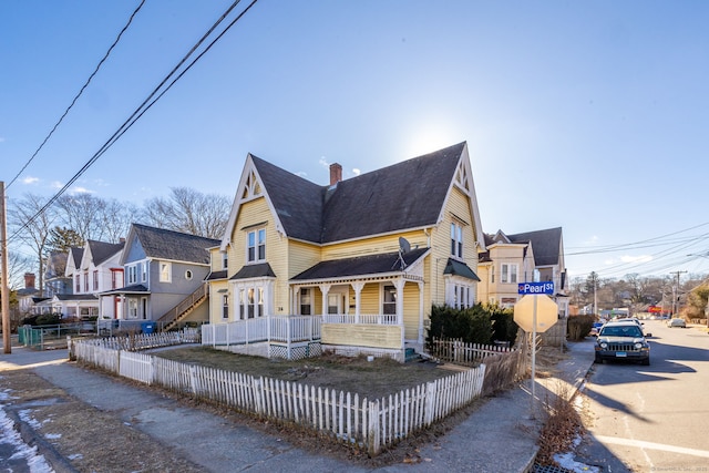 view of front of house with a porch