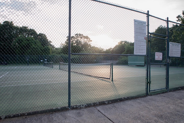 view of sport court