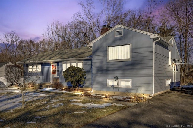 view of front of home