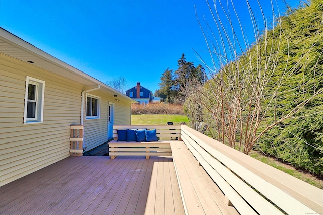 view of wooden terrace