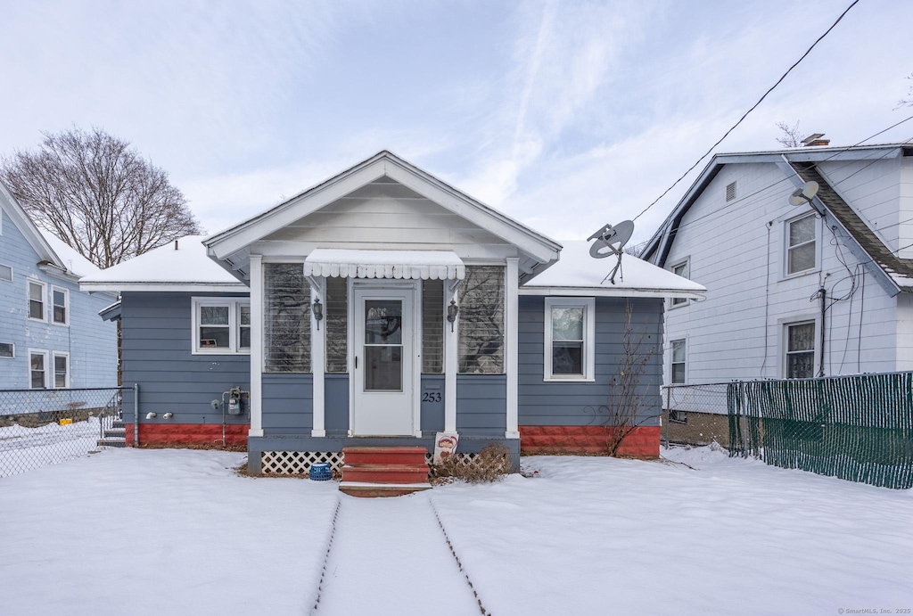 view of bungalow-style house