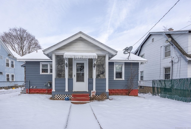 view of bungalow-style house