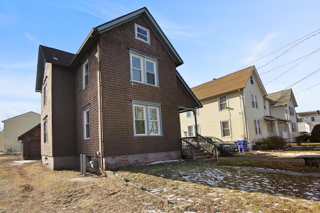 view of rear view of property