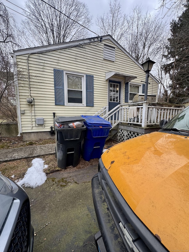 view of front of home