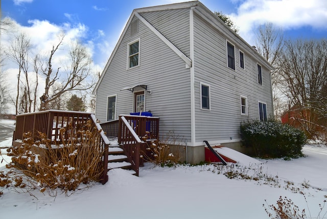 exterior space with a deck