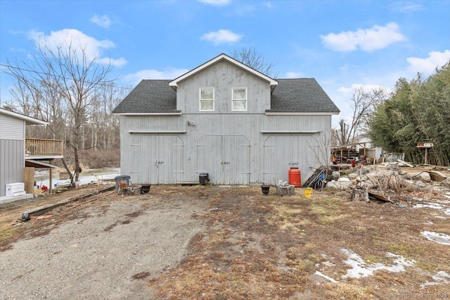 view of rear view of property