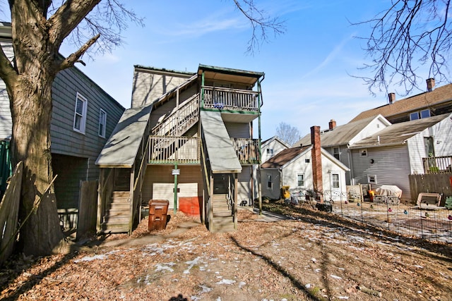 view of rear view of property