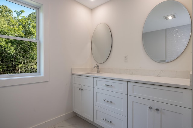 bathroom featuring vanity