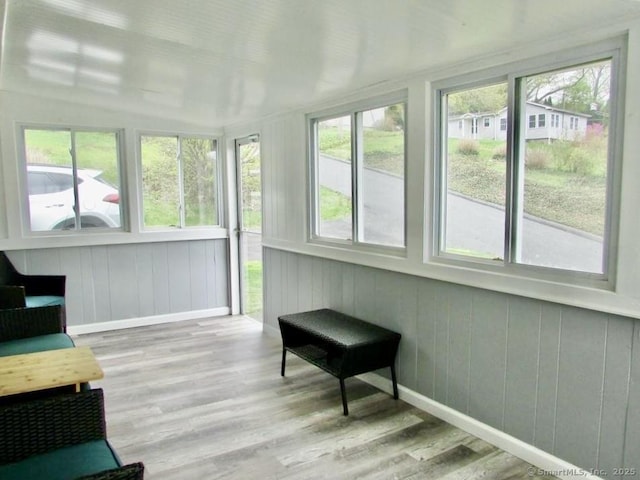 view of sunroom