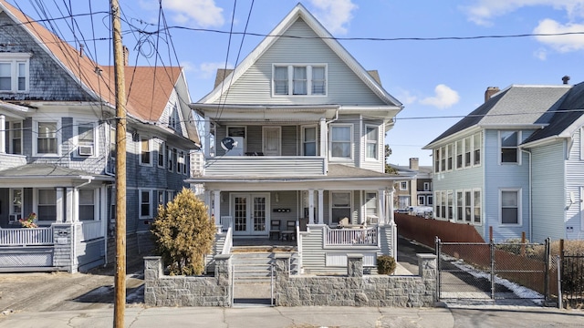 view of front facade with covered porch