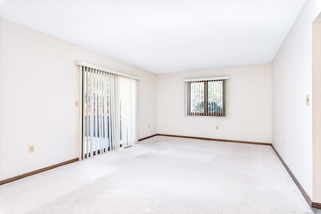 view of carpeted empty room