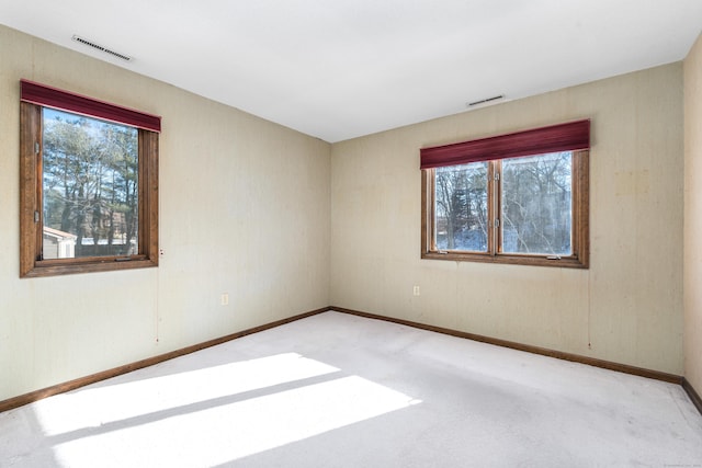 empty room with light carpet