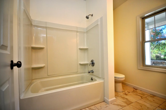 bathroom with  shower combination and toilet