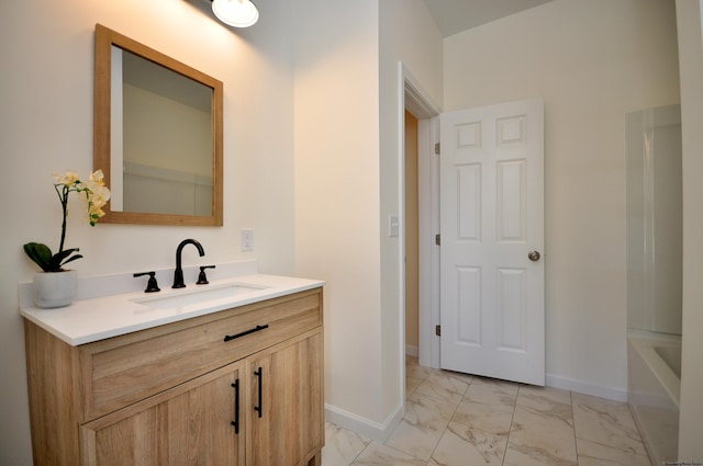 bathroom featuring vanity