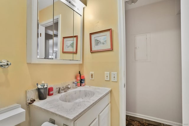 bathroom featuring vanity