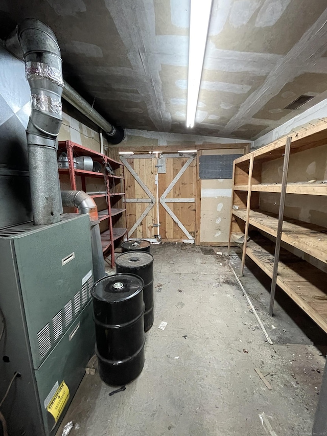 view of storage room