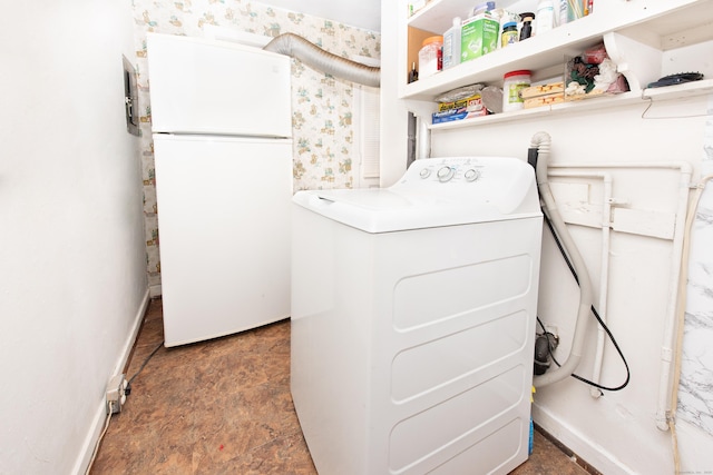 laundry area featuring washer / clothes dryer