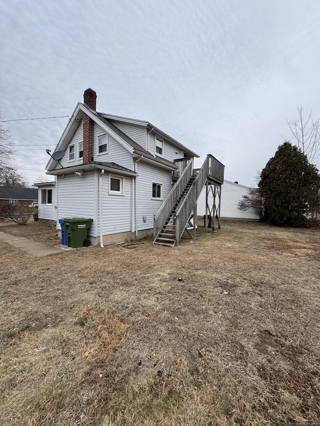 view of rear view of property