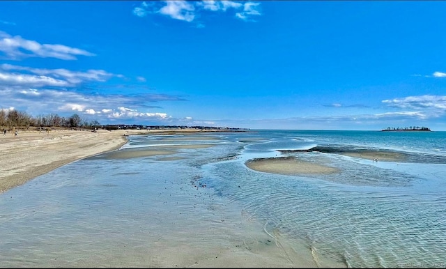 property view of water with a view of the beach