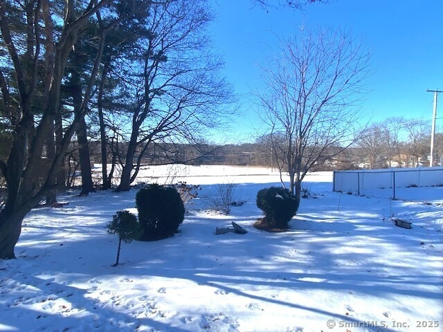 view of snowy yard