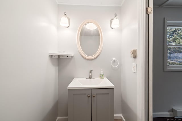 bathroom with vanity