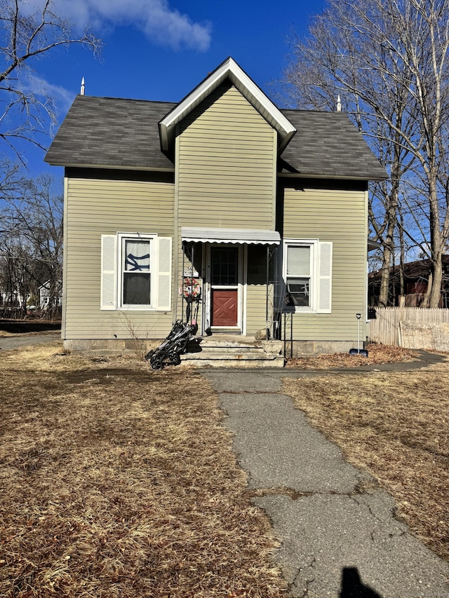 view of front of home