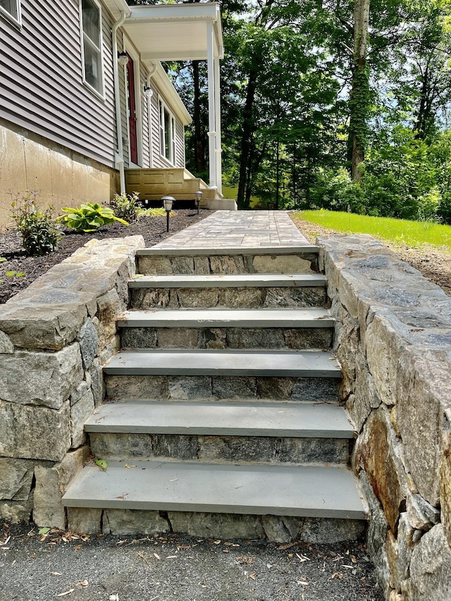 view of staircase