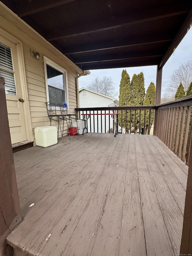 view of wooden terrace