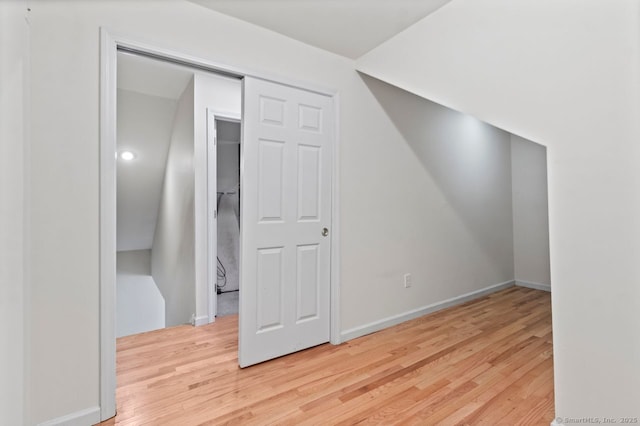 bonus room featuring light hardwood / wood-style floors