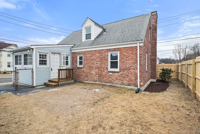 view of rear view of property